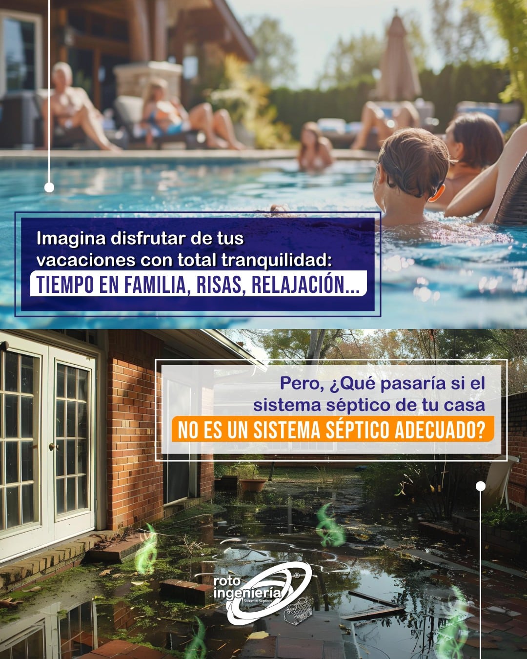 Sin un sistema eficiente, podrías enfrentarte a:

🚨 Malos olores que arruinan la paz
🚨 Problemas de desbordamiento de aguas residuales
🚨 Incomodidad y estrés en plena temporada de vacaciones

¡No dejes que eso te pase! Actúa ahora y asegura tu tranquilidad con un sistema séptico Rotoingeniería. No dejes que un mal sistema te frene en lo que deberían ser tus mejores días del año. 

🛠️ Contacta con nosotros y prepárate para disfrutar de unas vacaciones sin preocupaciones.
📞604443835 📲3042194758 o visítanos en nuestro punto de venta 📌Carrera 50 N° 79S 15 Bodega 5A. Promisión. La Estrella, Antioquia.
 
#rotomoldeo #rotomolding #sistemasépticos #séptico #polietileno #aguasresiduales #creatividad #innovació